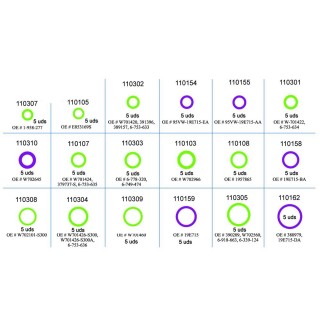 20110300  KIT JUNTAS MANTENIMIENTO FORD (KIT 1)