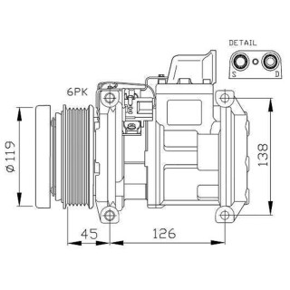 20134427  NP 10PA20C A/D PV6 124MM 12V A/T