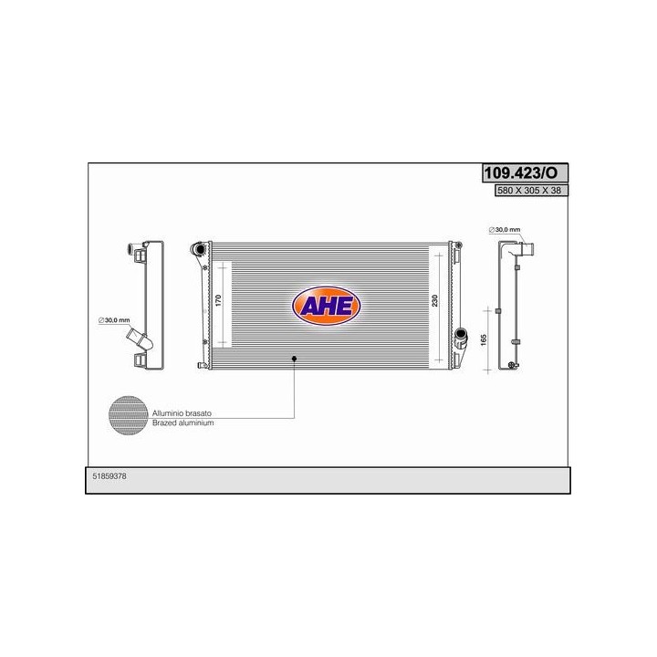 109423/O  RAD LANCIA Musa 1.6 JTDM +/-AC 11-