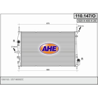 110147/O  RAD FORD Mondeo III 2.0 TDCI - 2.2 TDCI