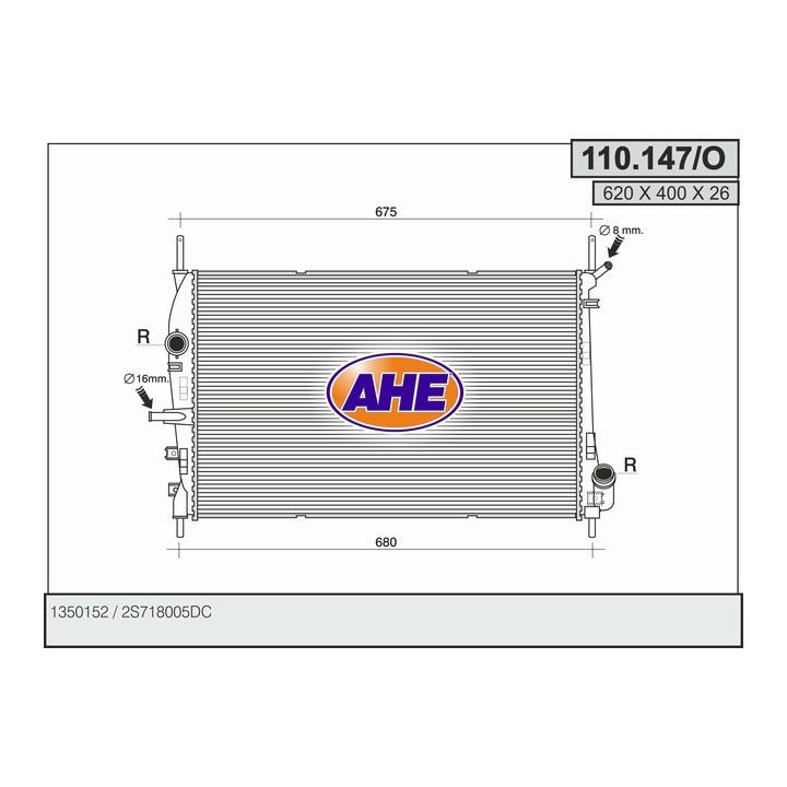 110147/O  RAD FORD Mondeo III 2.0 TDCI - 2.2 TDCI