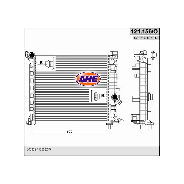 121156/O  RAD OPEL MERIVA B 1.3 CDTi / 1.7 CDTi  10-