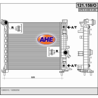 121158/O  RAD OPEL Meriva B 1.7 CDTi  AT  10-