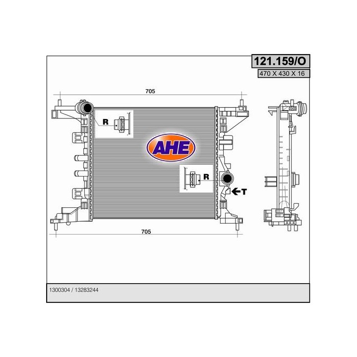 121159/O  RAD OPEL Meriva B 1.4  10-