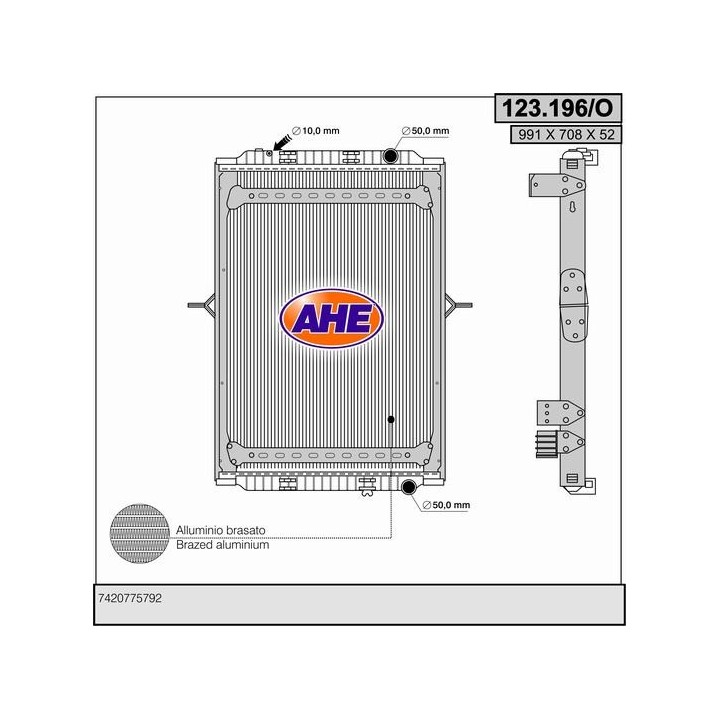 123196/O  RAD RENAULT Premium II 10.05-