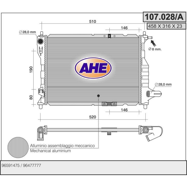 107028/A  DAEWOO-CHEVROLET Matiz III 800 - 1000