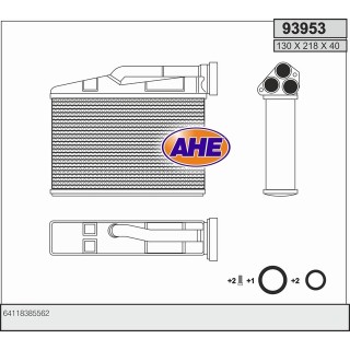 93953  HEATER BMW X5 E53 AC Automatic