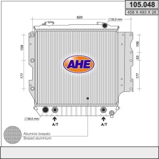 105048  Rad. CHRYSLER Jeep Wrangler 2.5 RHD