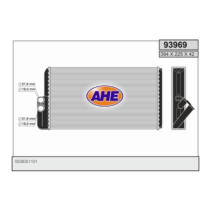 93969  HEATER MERCEDES Actros 04.96-