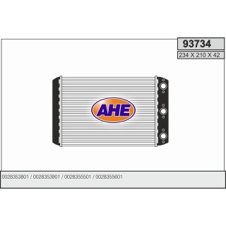 93734  HEATER CORE MB W124