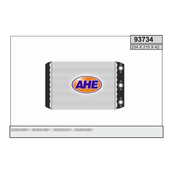 93734  HEATER CORE MB W124