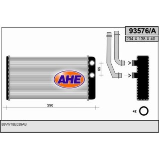 93576/A  HEATER  FORD Transit III