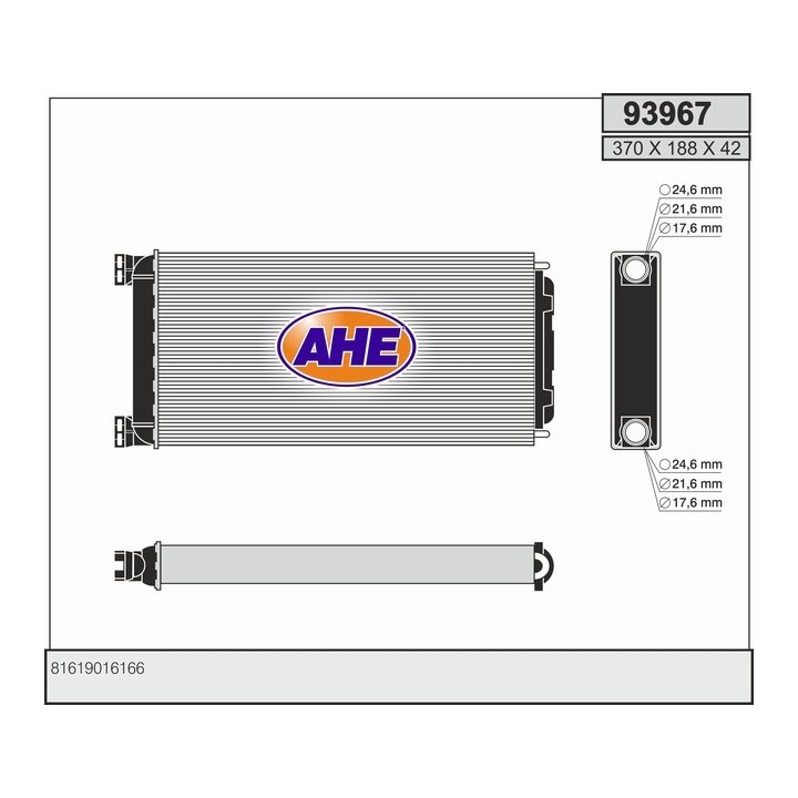 93967  HEATER DAF/MAN 65CF/75CF/85CF/XF105/E2000/TGA/TGL