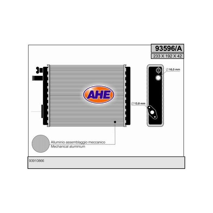 93596/A  HEATER  IVECO Daily I