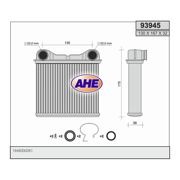 93945  HEATER MERCEDES GL320/GL450