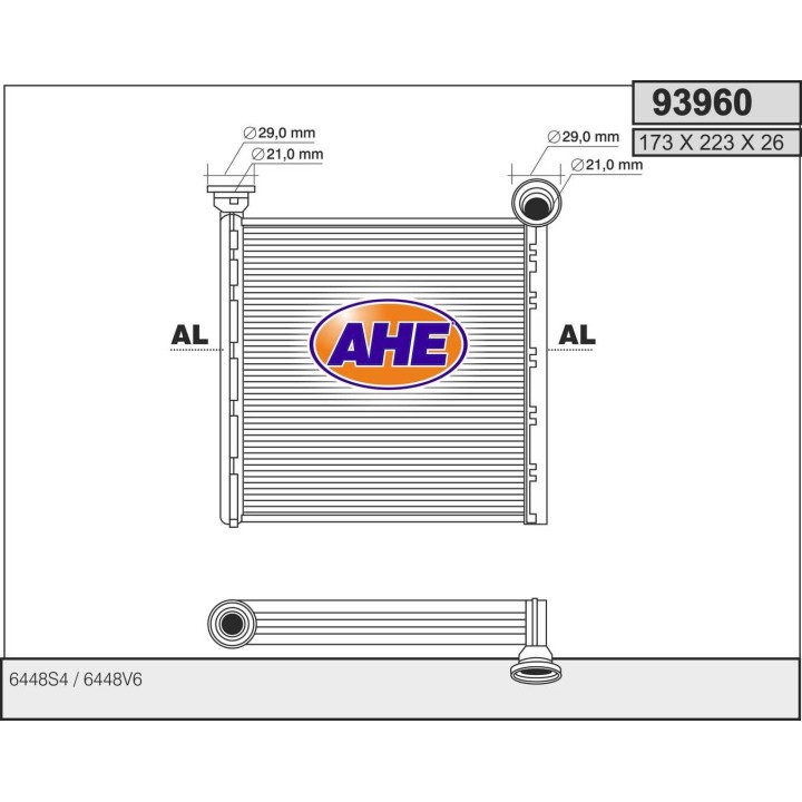 93960  HEATER CITROEN/PEUGEOT C3 Picasso/308/RCZ 02.09-