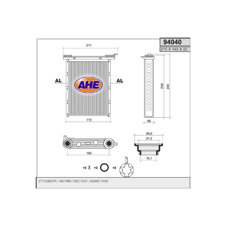 94040  FIAT Talento / NISSAN NV300 /OPEL Vivaro / RENAULT