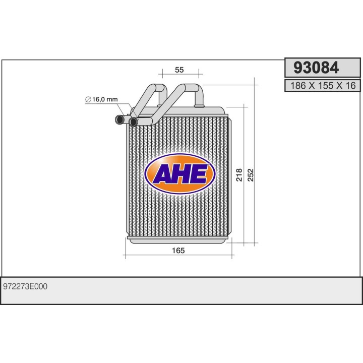 93084  HEATER CORE KIA SORENTO 08.02-