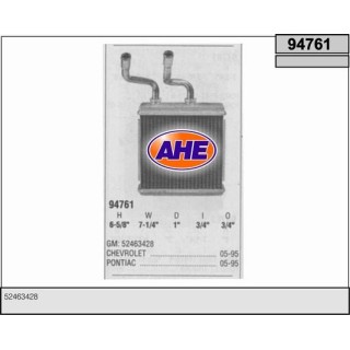 94761  HEATER CORE CHEVRO/PONTIAC