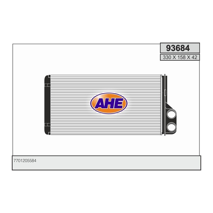 93684  HEATER CORE RENAULT MASTER II