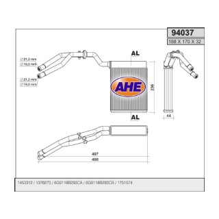 94037  FORD Galaxy (WA6) / Mondeo IV (BA7) / S-Max (WA6)