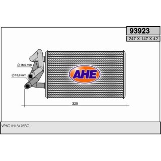 93923  HEATER CORE FORD TRANSIT VII + AC