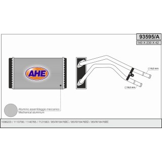 93595/A  HEATER  FORD Transit V