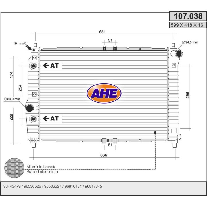 107038  DAEWOO Aveo/Kalos 1.4 /1.5 +/-AC AT 05.03-