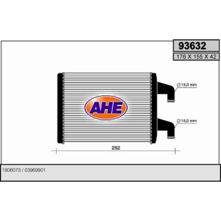 93632  HEATER OPEL Ascona A-B / Manta A-B  70-79