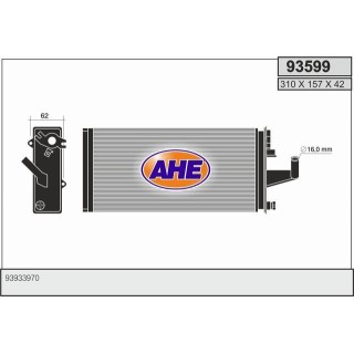 93599  HEATER CORE IVECO DAILY II