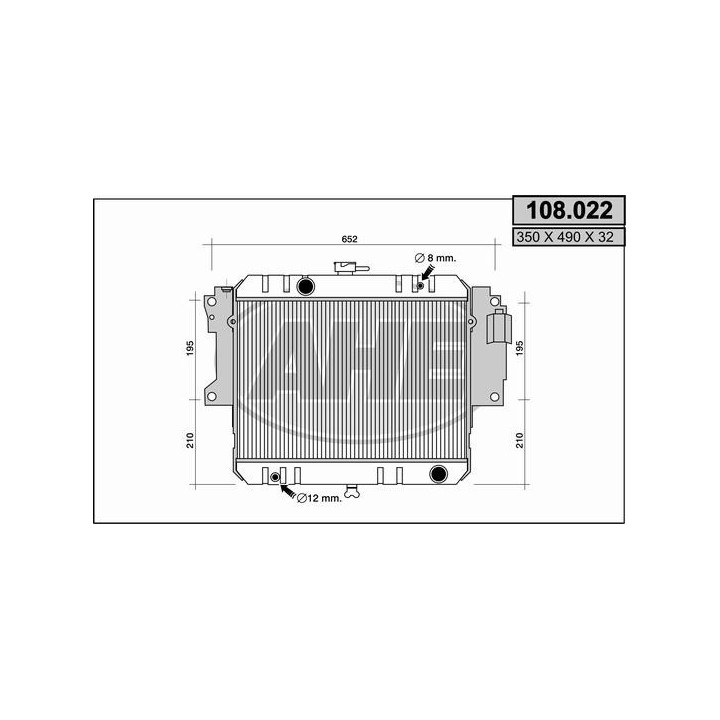 108022  RAD DAIHATSU Feroza 1.6i 88-92