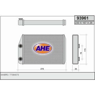 93961  HEATER CITROEN/FIAT Jumper/Relay/Ducato/Boxer 06-