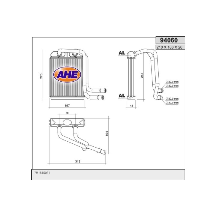 94060  VOLKSWAGENMultivan Mk V (7HM, 7HN, 7HF, 7EF, 7EM,