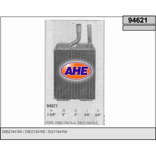 94621  HEATER CORE FORD/LINCOLN/MERCURY