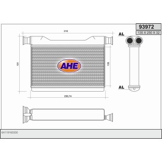 93972  HEATER BMW Serie 5 (F10/F11) 03.10-