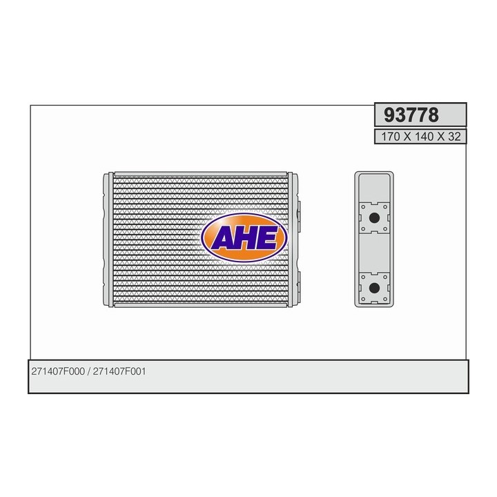 93778  HEATER CORE NISSAN TERRANO II