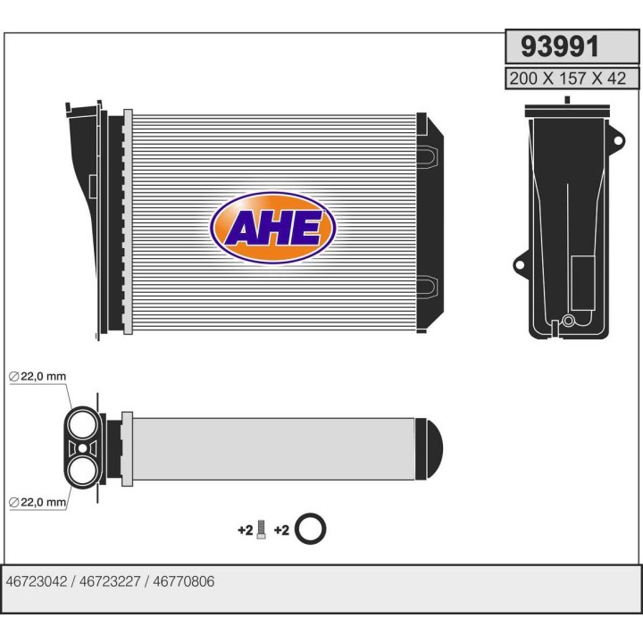 93991  HEATER CITROEN/PEUGEOT C3 (SX) III/2008/208 05.12-