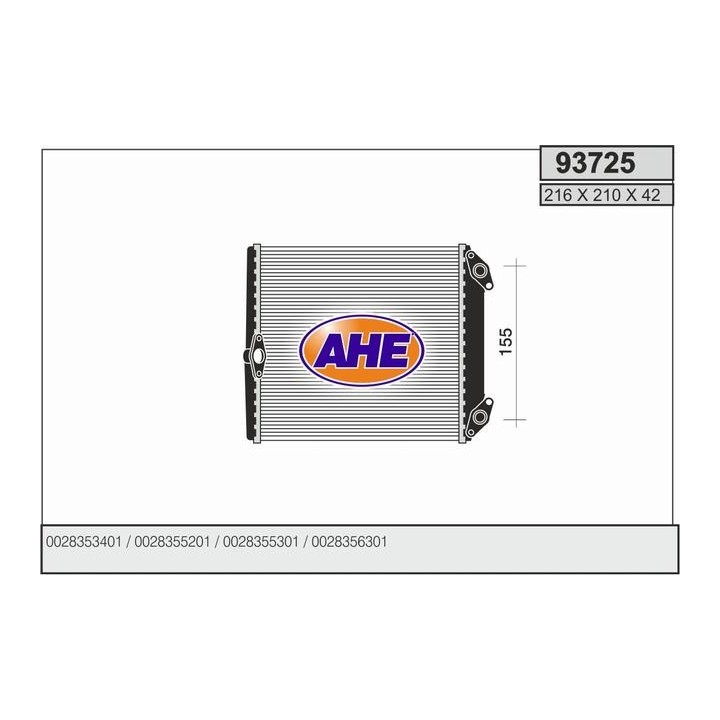 93725  HEATER CORE MB W124/126