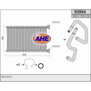 93954  HEATER DODGE Nitro / JEEP Liberty