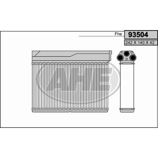 93504  HEATER CORE BMW E36