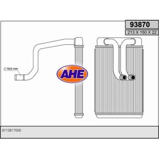 93870  HEATER CORE HYUNDAI MATRIX 01-