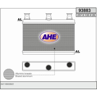 93883  HEATER CORE BMW E60