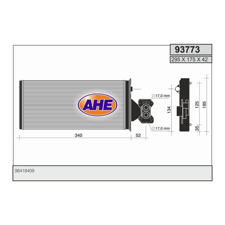 93773  HEATER CORE IVECO EUROCARGO