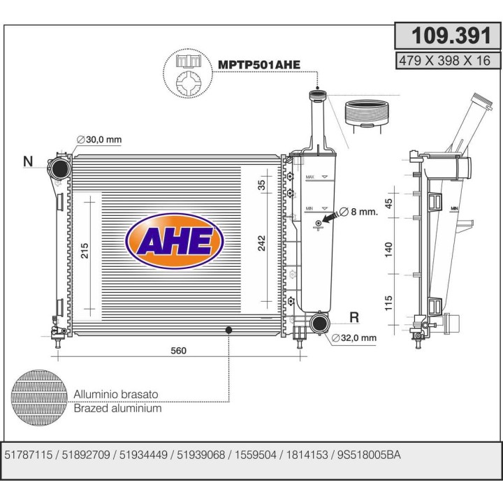 109391  FIAT 500 1.2 8V