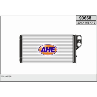 93668  HEATER CORE RENAULT SAFRANE I