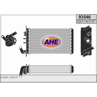 93546  HEATER FIAT Ducato I  1.8/2.0/1.9D/2.5D  81-85