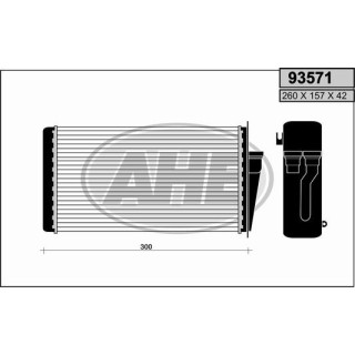 93571  HEATER CORE FIAT 145/146