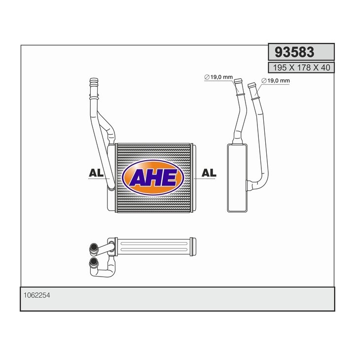 93583  HEATER CORE FORD FOCUS