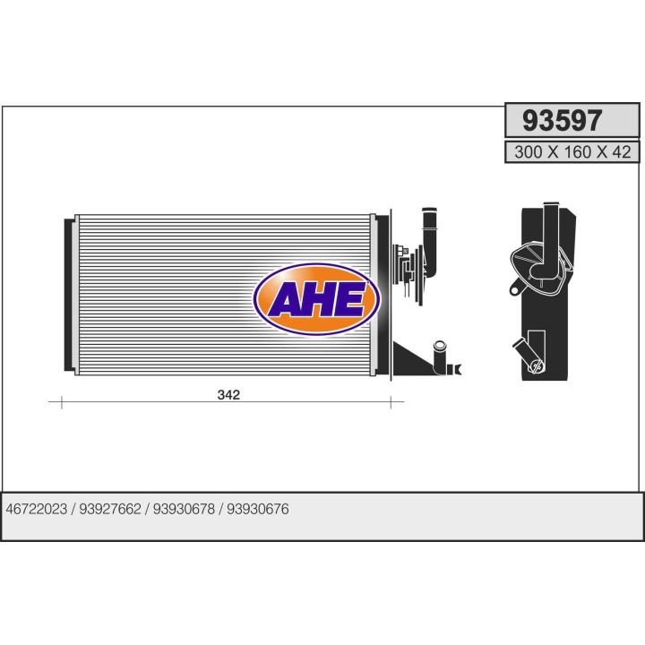 93597  HEATER CORE IVECO DAILY I/II