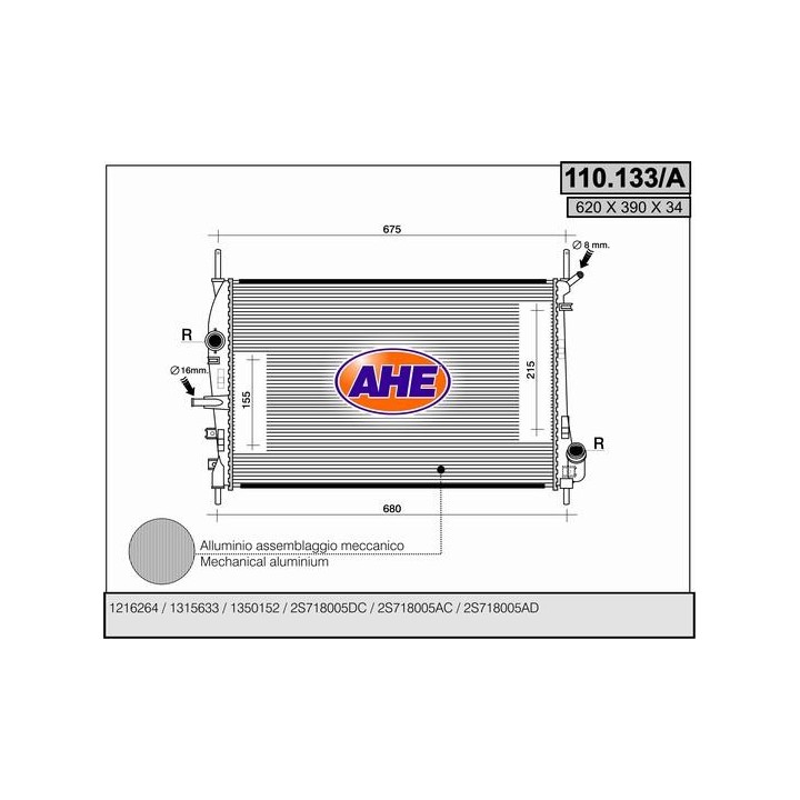 110133/A  FORD Mondeo III 2.0 TDi-TDCi - 2.2 TDCi